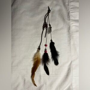 unisex
Boho style feather hair extension accessory, unisex